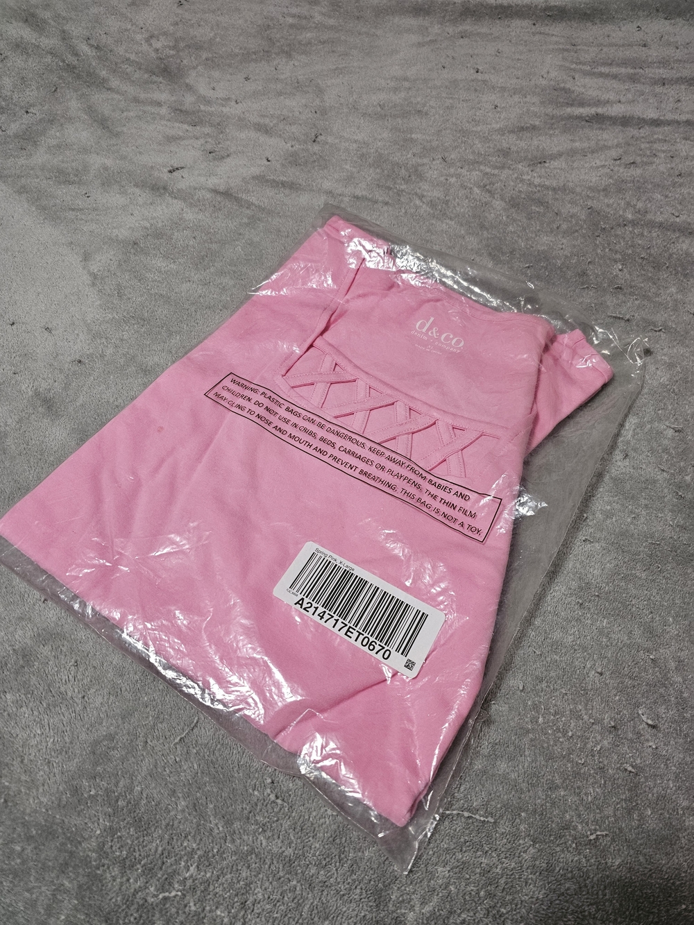 DENIM &CO - SPRING PINK Womens  XL  T shirt  NEW OLD STOCK - IN BAG